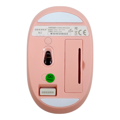 MOUSE INALÁMBRICO SILENCIOSO M2- GEEZER ROSADO
