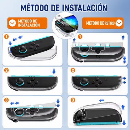 Carcasa Protectora Nintendo Switch 2 | Acrílica Transparente Crystal Clear
