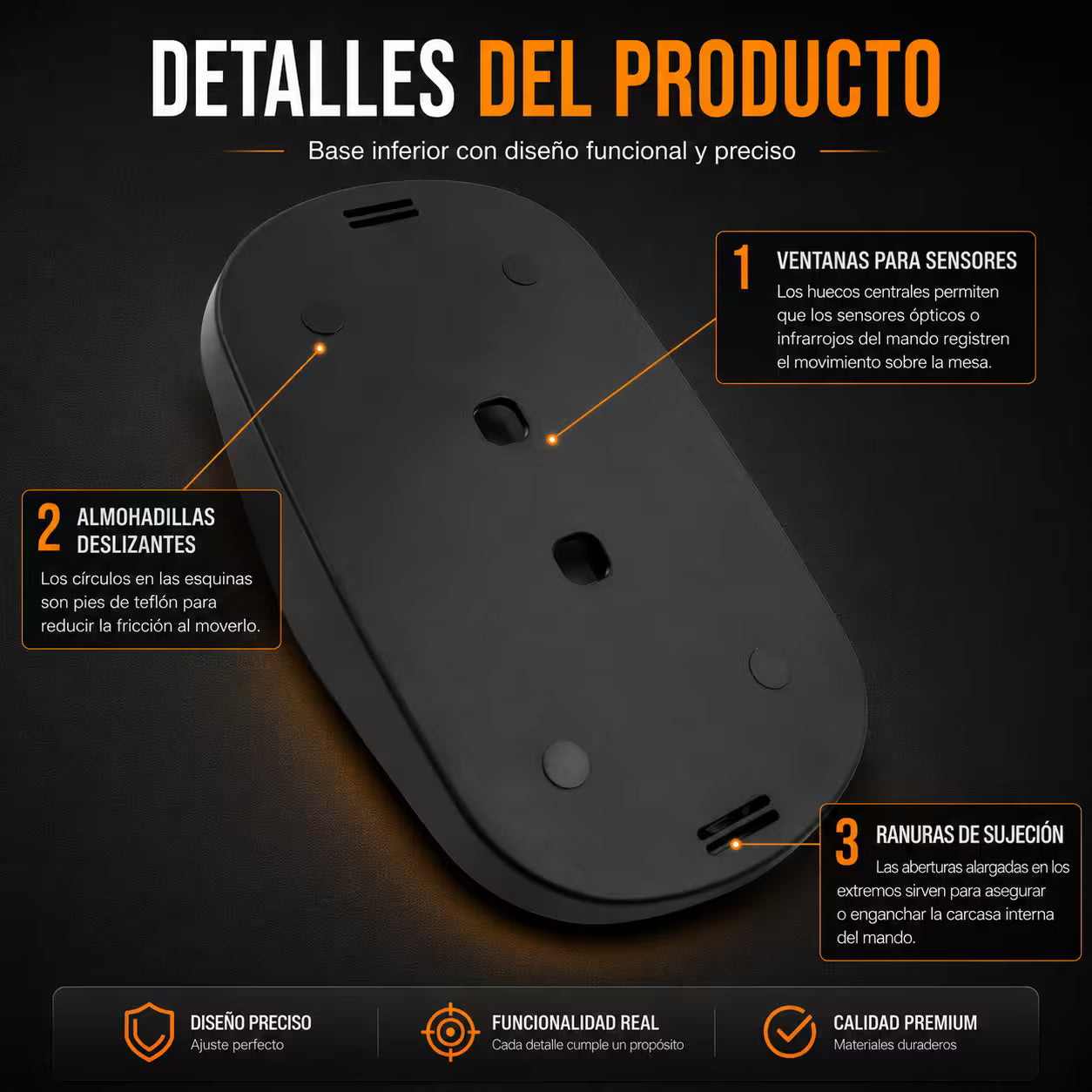 Soporte Joy-Con Tipo Mouse Nintendo Switch 2 - Pack 2 Unidades Magnético Teflón PTFE