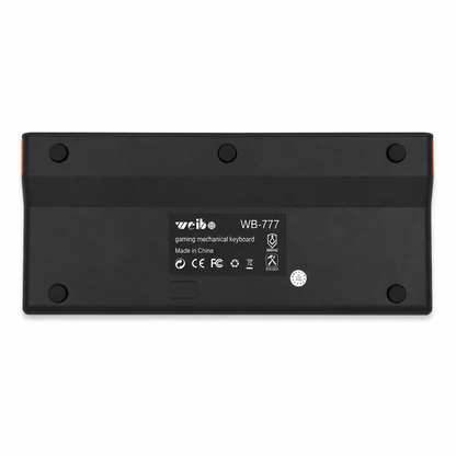 Teclado Mecánico Mini Weibo WB-777 – Switch Rojo | 61 Teclas | Anti-Ghosting | USB-C Desmontable | Sin LED