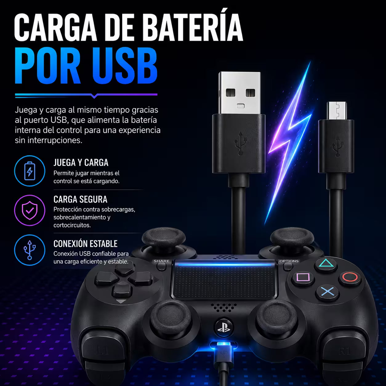 Control Genérico Inalámbrico PS4 - Edición Camuflado Rojo | Bluetooth Vibración Dual PlayStation 4