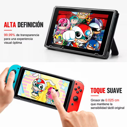 Vidrio Templado Nintendo Switch 1 – Protección 9H Ultra Claro