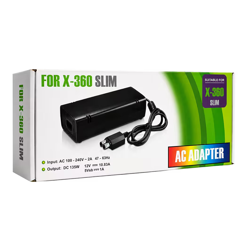 Fuente de Poder Genérica Xbox 360 Slim | Voltaje Automático Indicador LED
