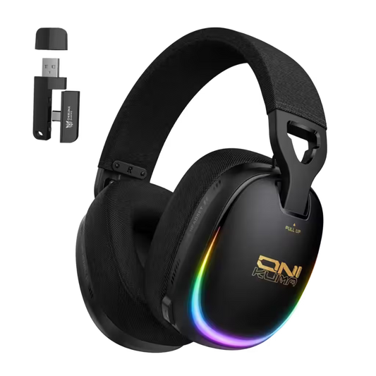 Audífonos Gamer Inalámbricos Onikuma GT805 | 4 en 1 | Mic Oculto ENC | 60H Batería | PS5, PC, Switch, Móvil