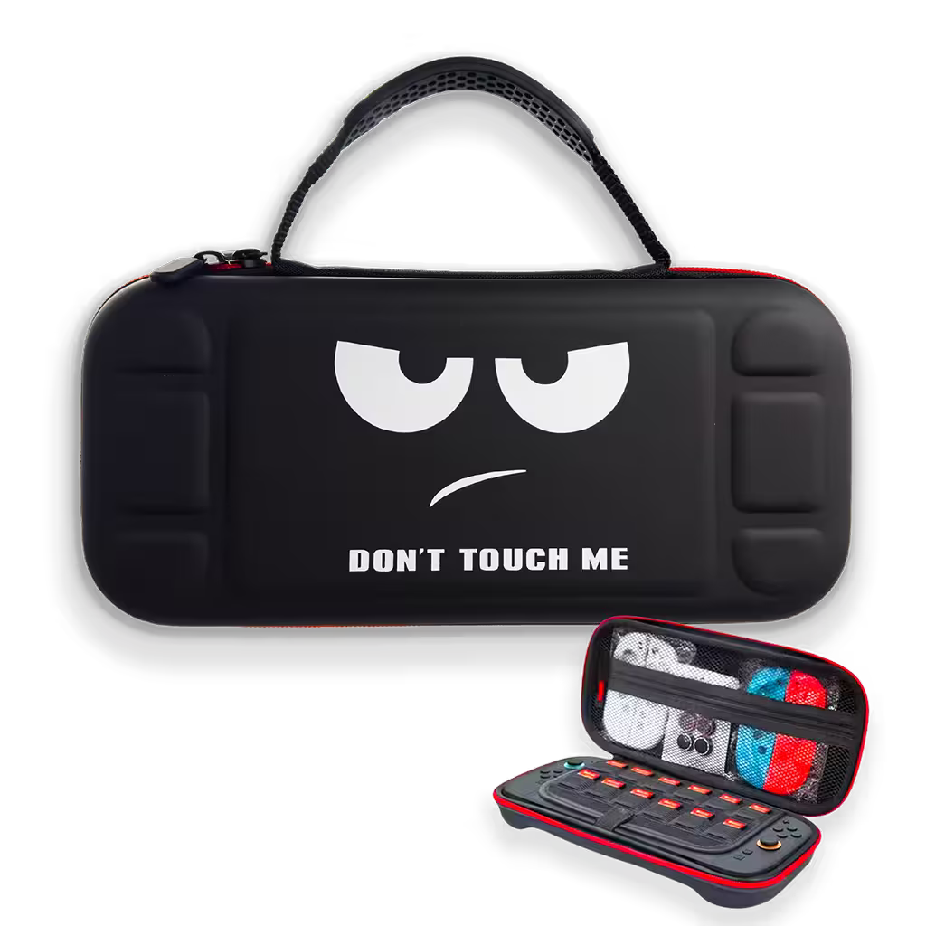 Estuche de Transporte Nintendo Switch 2 | Rígido Don't Touch Me Negro