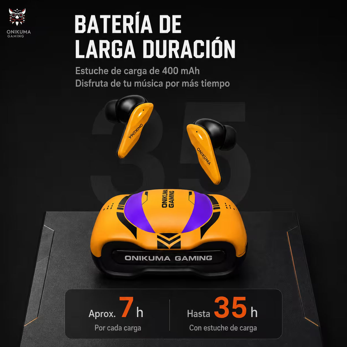 Audífonos Gamer ONIKUMA TX616 Bluetooth 5.4 + 2.4GHz con ENC y Estuche de Carga