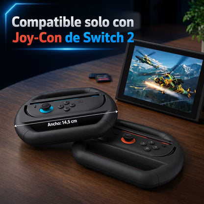 Volante para Joy-Con Nintendo Switch 2 - Pack x2 L+R Simulador Conducción Carreras
