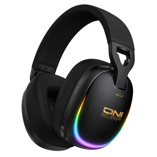 Audífonos Gamer Inalámbricos Onikuma GT805 | 4 en 1 | Mic Oculto ENC | 60H Batería | PS5, PC, Switch, Móvil