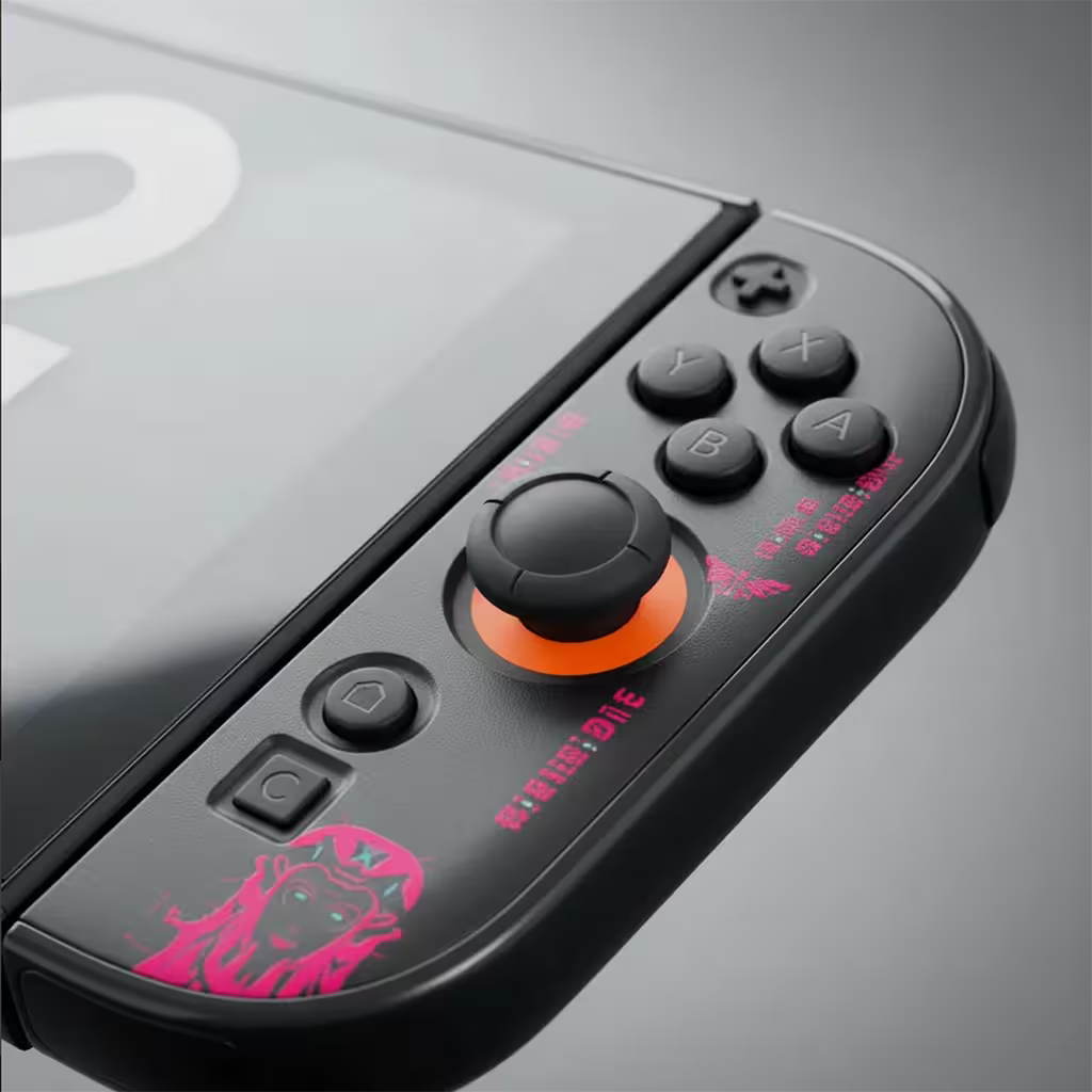 Carcasa Acrílica Nintendo Switch 2 – Zelda Dorado & Fucsia Neón | Split Design