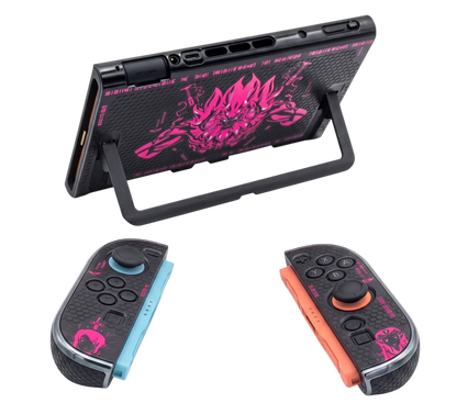 Carcasa Acrílica Nintendo Switch 2 – Zelda Dorado & Fucsia Neón | Split Design