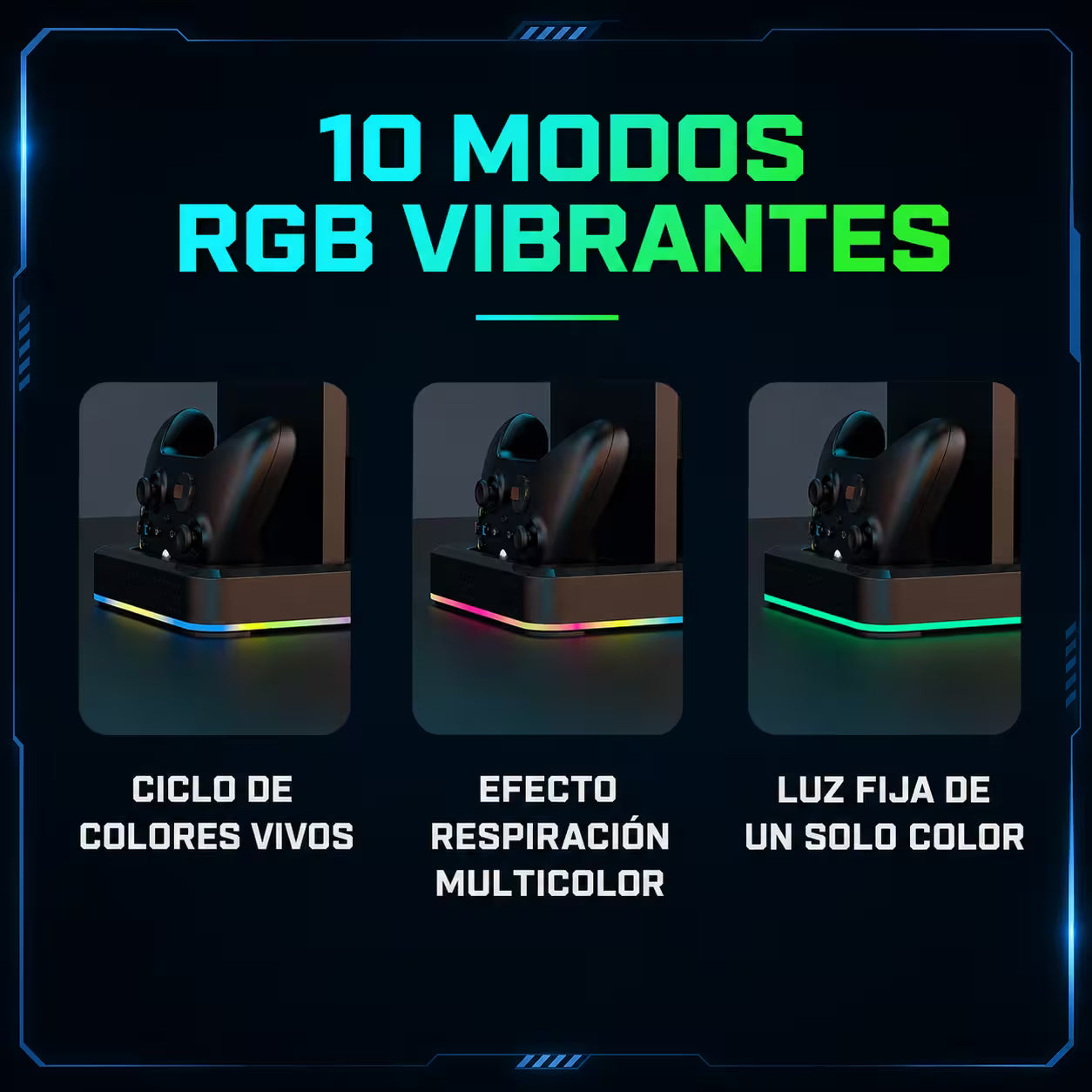 Base Refrigerante Multifuncional DOBE Xbox Series X/S | RGB Carga Dual Organización