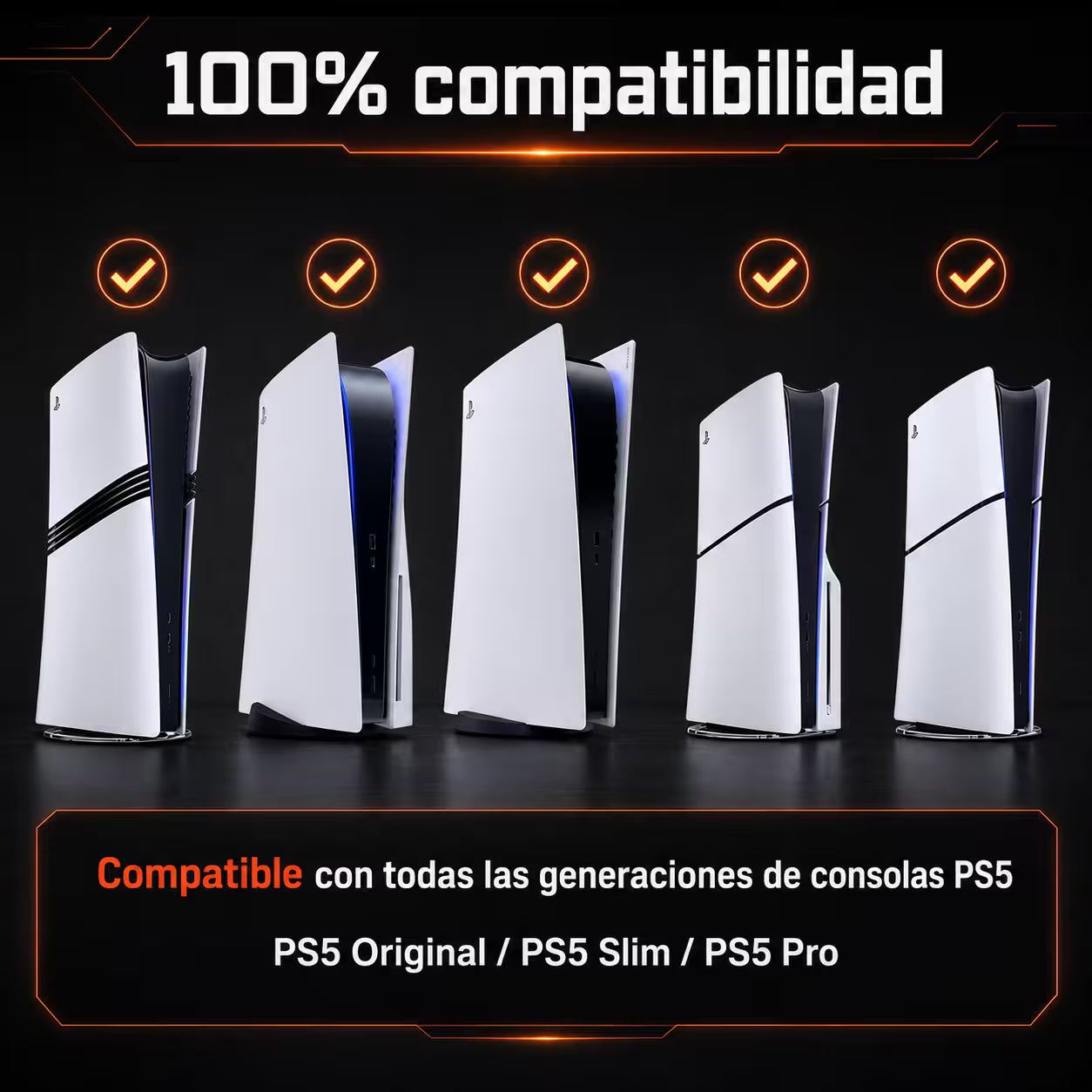 Maleta de Transporte Rígida PS5 – Gran Capacidad EVA | Consola + 2 Controles + Accesorios