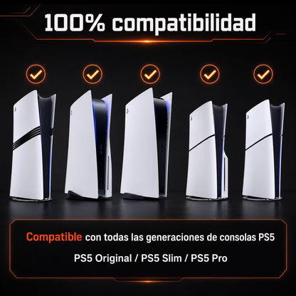 Maleta de Transporte Rígida PS5 – Gran Capacidad EVA | Consola + 2 Controles + Accesorios