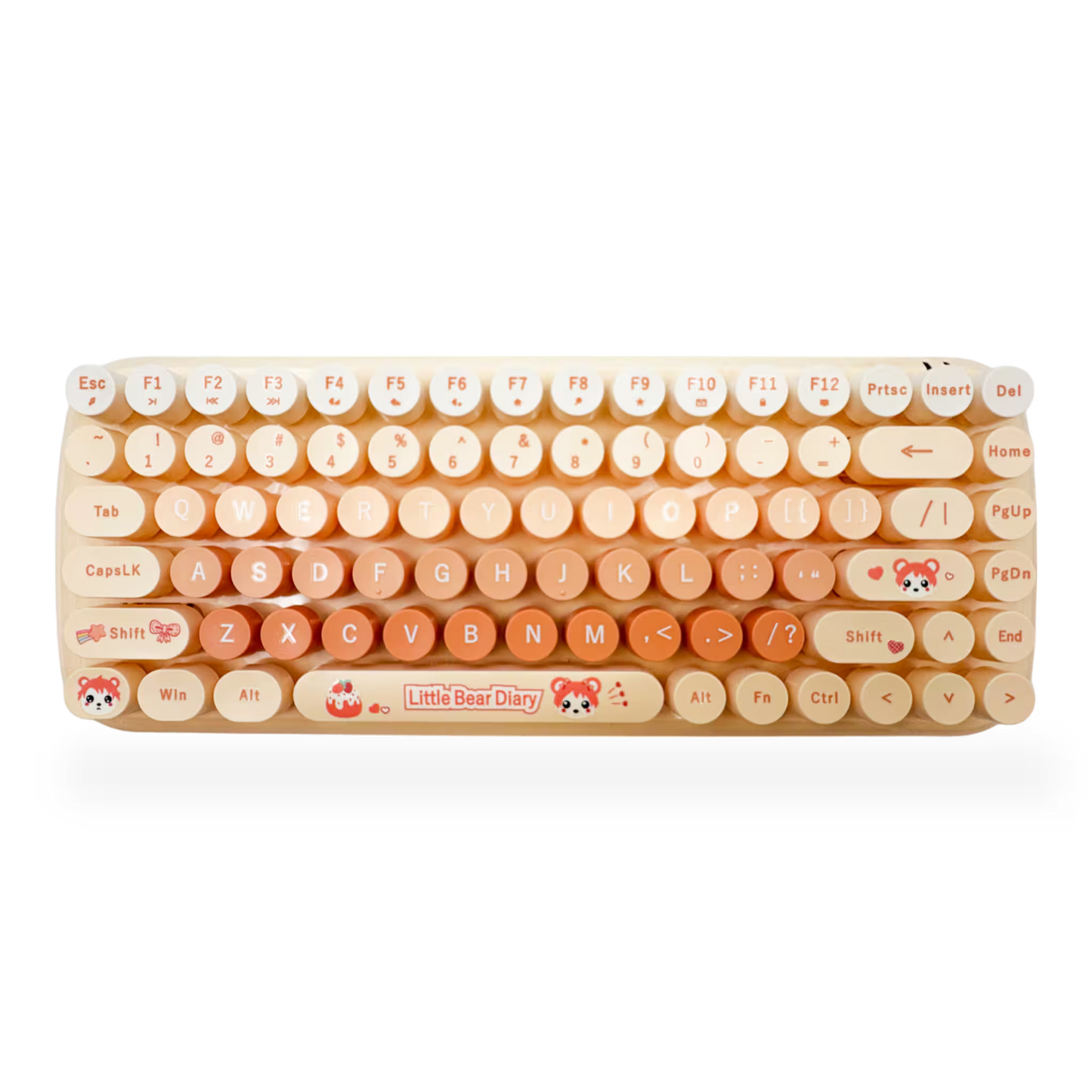 Combo Teclado Mouse Inalámbrico MOFii Candy Habano - 2.4G Silencioso 1200 DPI Compacto