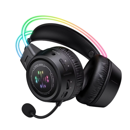 Diadema Gamer Inalámbrica Onikuma GT889 – Bluetooth 5.4 | 60H Batería | Tri-Modo 2.4G + BT + Cable | RGB | Mic Expuesto