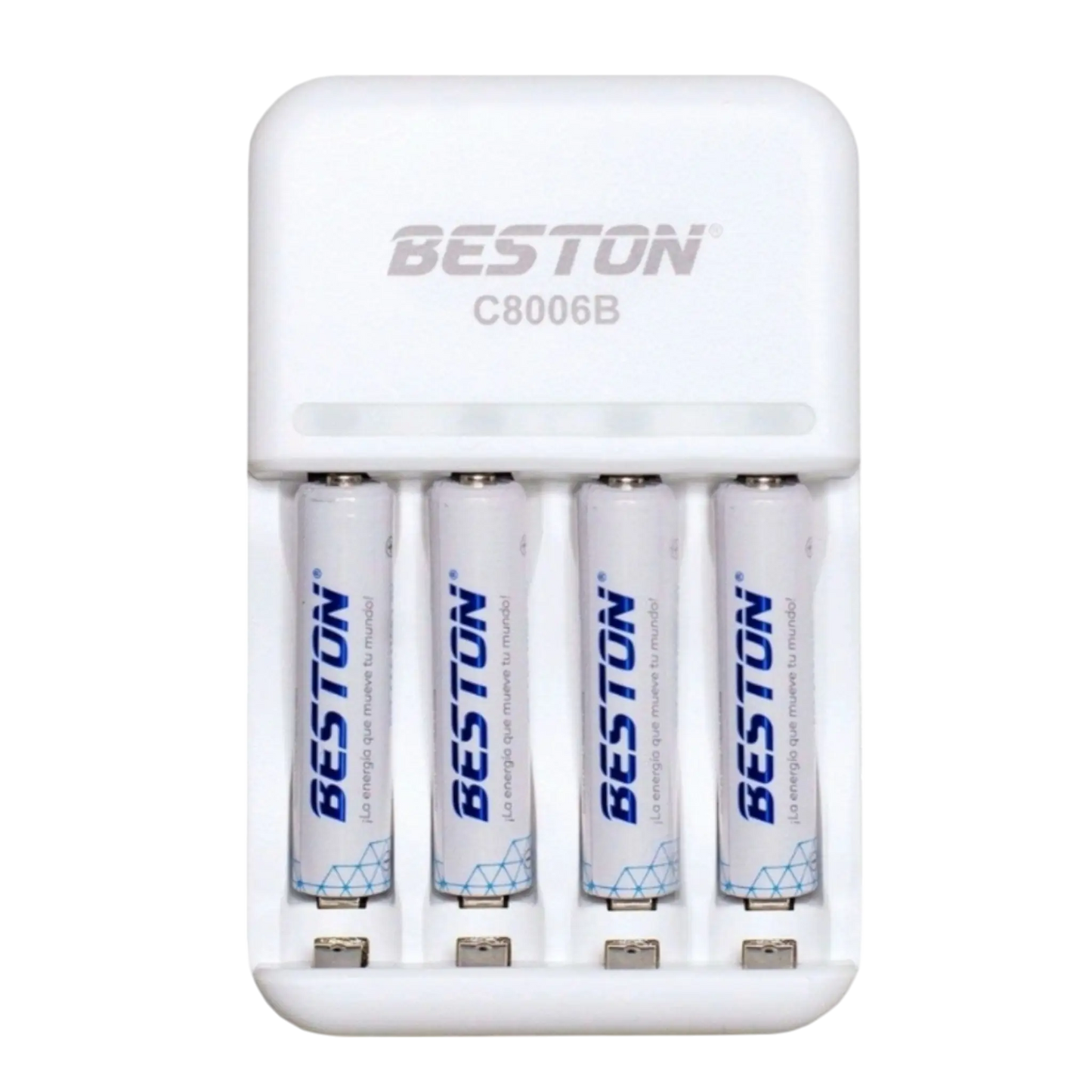 CARGADOR PILAS AAAx4 RANURAS (INCLUYE 4 PILAS RECARGABLES DE 1100mAh)
