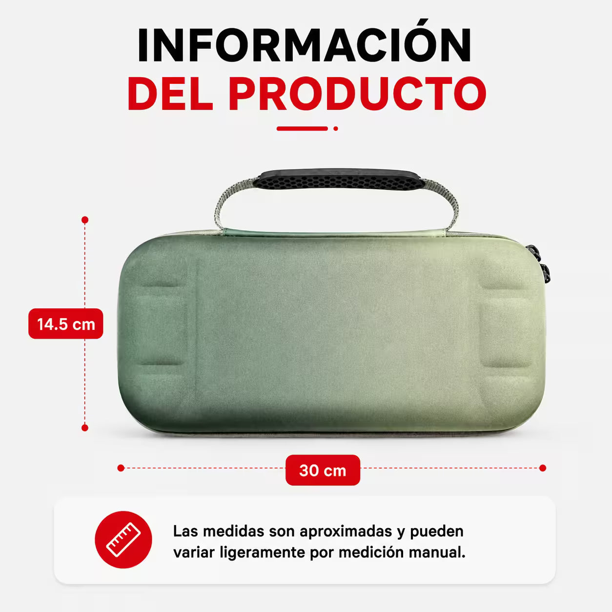 Estuche de Transporte Nintendo Switch 2 | Semirrígido Degradado Verde