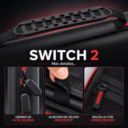 Estuche de Transporte Nintendo Switch 2 | Rígido Don't Touch Me Negro