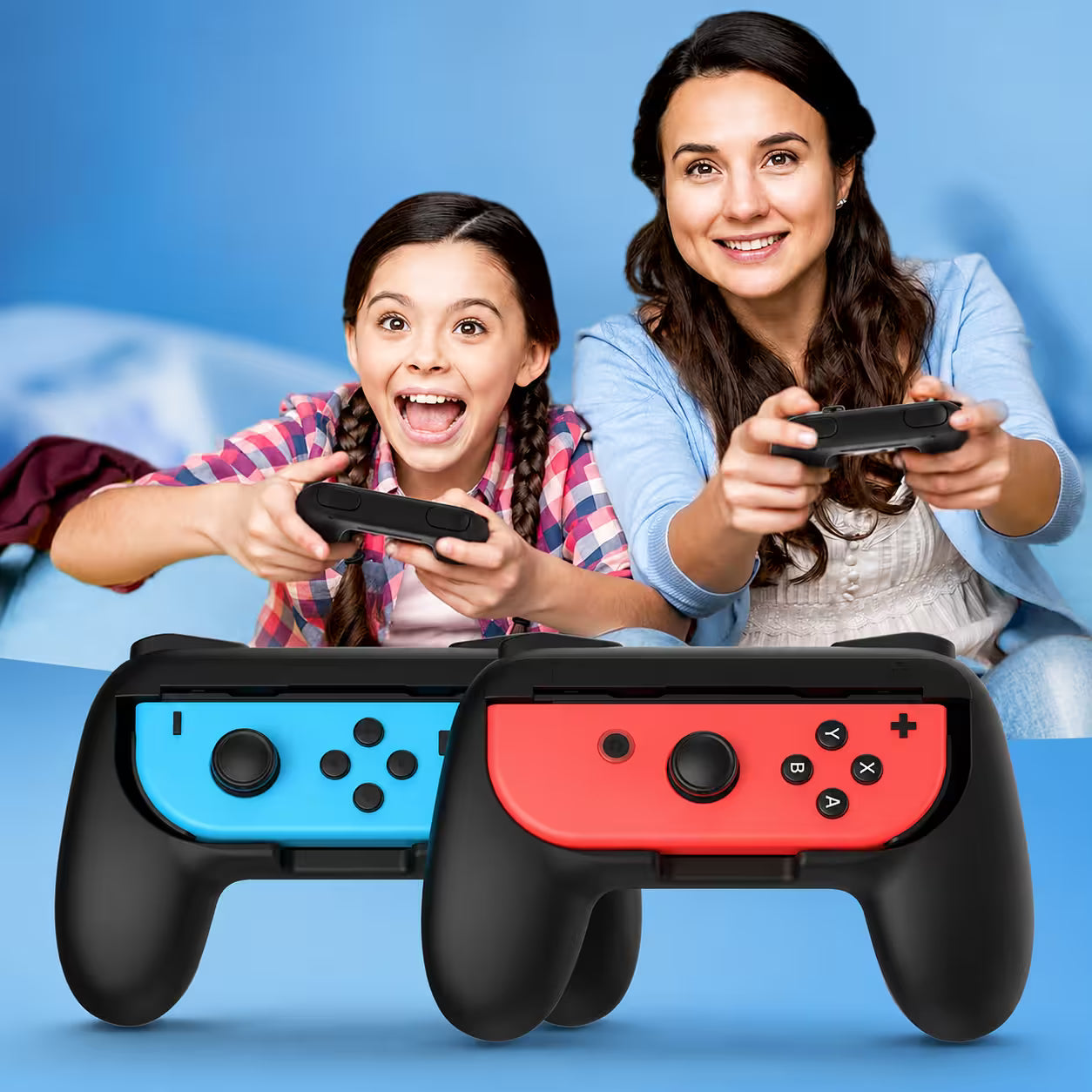 Soporte Controller Grip para Joy-Con Nintendo Switch | Ergónomico Antideslizante