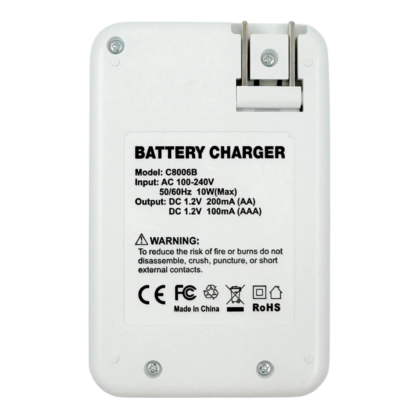 CARGADOR PILAS AAx4 RANURAS (INCLUYE 4 PILAS RECARGABLES DE 1500mAh)