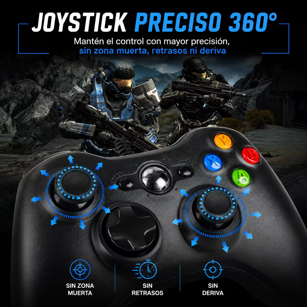 Control Genérico Inalámbrico Xbox 360 - vista 7 control gamer