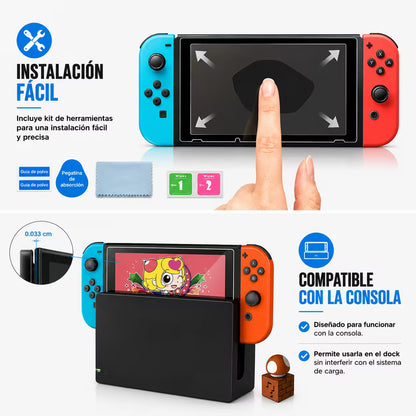 Vidrio Templado Nintendo Switch 1 – Protección 9H Ultra Claro