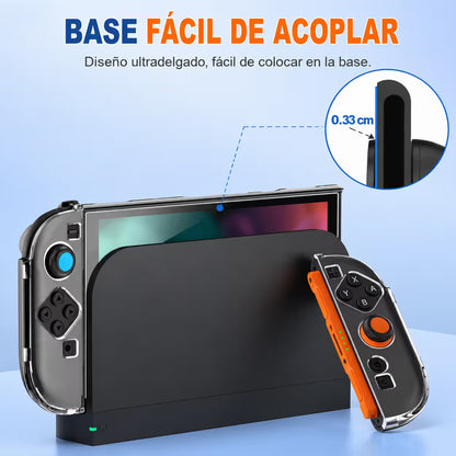 Carcasa Protectora Nintendo Switch 2 | Acrílica Transparente Crystal Clear