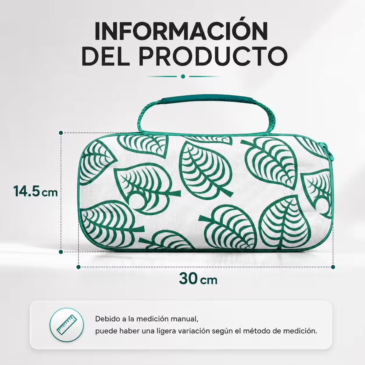 Estuche de Transporte Rígido Nintendo Switch 2 — Diseño Animal Crossing | Hojas Cartuchos Bolsillo Malla