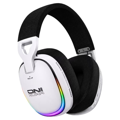 Audífonos Gamer Inalámbricos Onikuma GT805 Blanca| 4 en 1 | Mic Oculto ENC | 60H Batería | PS5, PC, Switch, Móvil