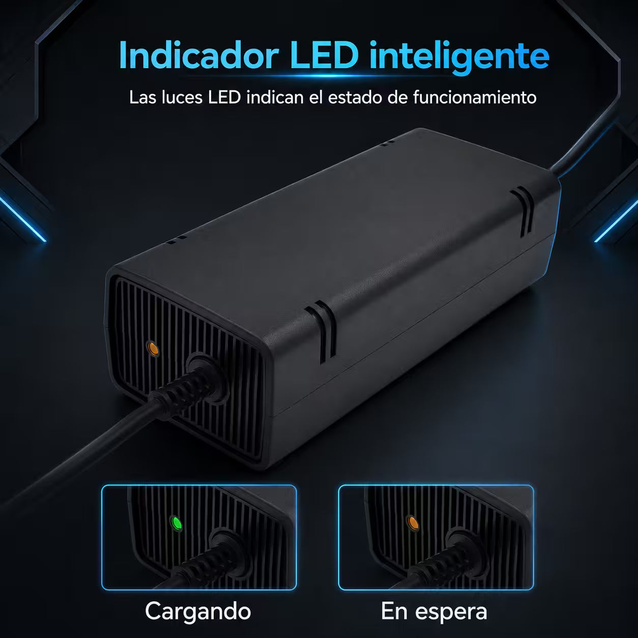 Fuente de Poder Genérica Xbox 360 Slim | Voltaje Automático Indicador LED