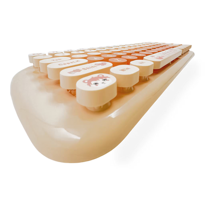 Combo Teclado Mouse Inalámbrico MOFii Candy Habano - 2.4G Silencioso 1200 DPI Compacto