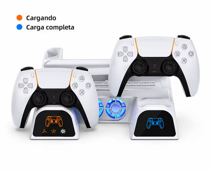 Base Cargadora y Refrigerante DOBE para PS5 - vista 4 base de carga