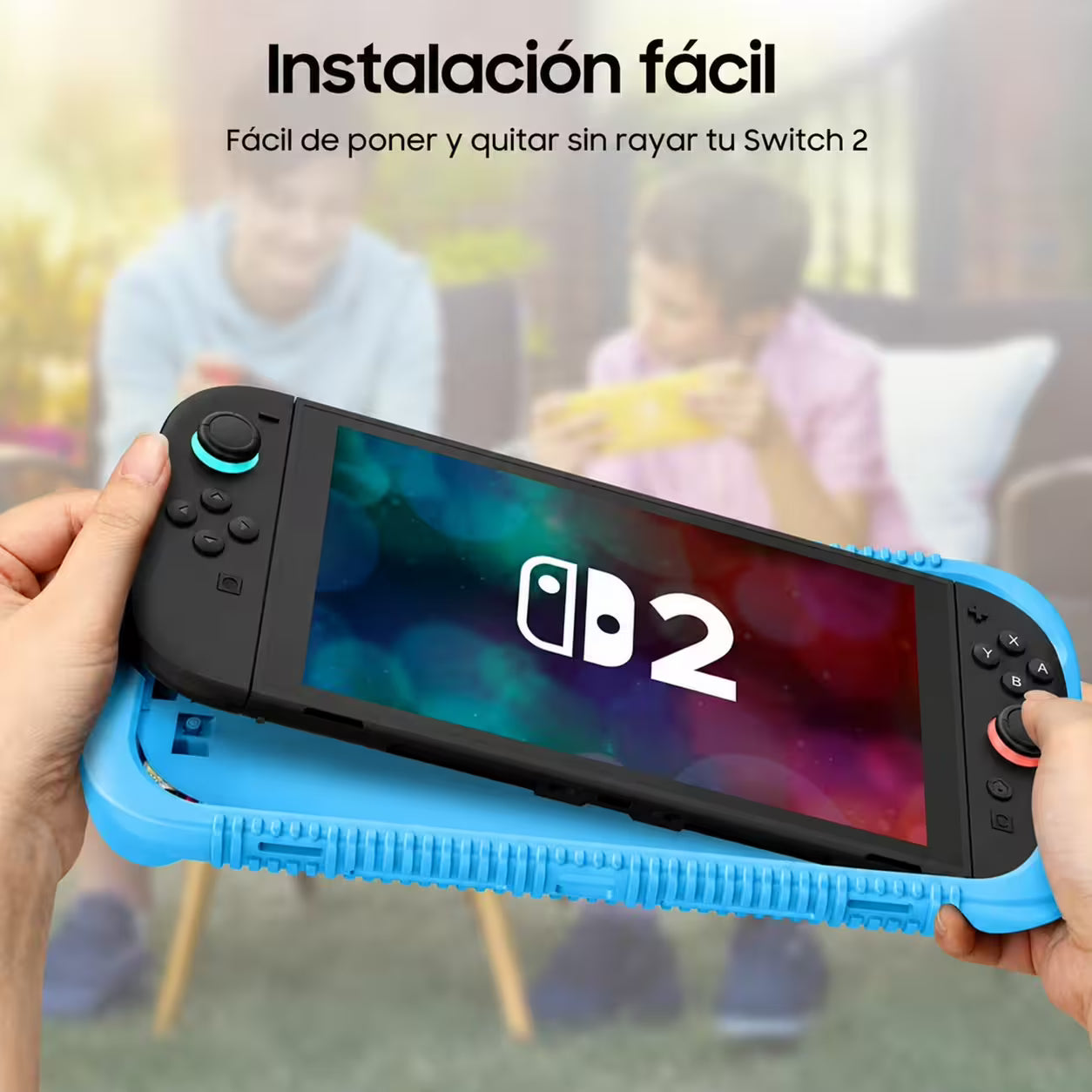 Funda de Silicona Nintendo Switch 2 | Alta Densidad Color Azul
