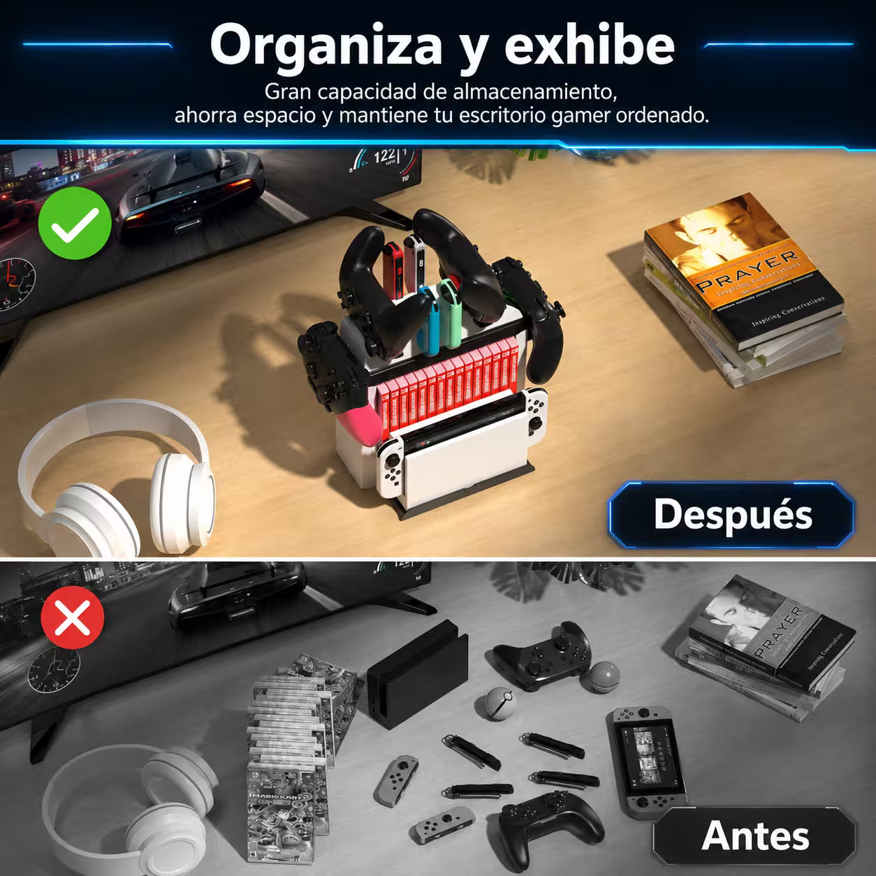 Base Multifuncional de Carga y Soporte Nintendo Switch - DOBE | USB-C Ventilador