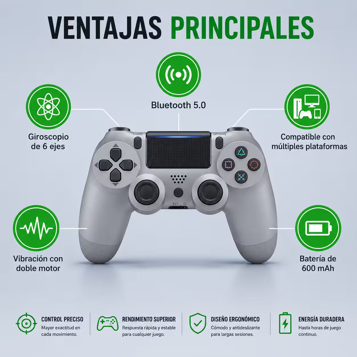 Control Genérico Inalámbrico PS4 - Edición Camuflado Rojo | Bluetooth Vibración Dual PlayStation 4