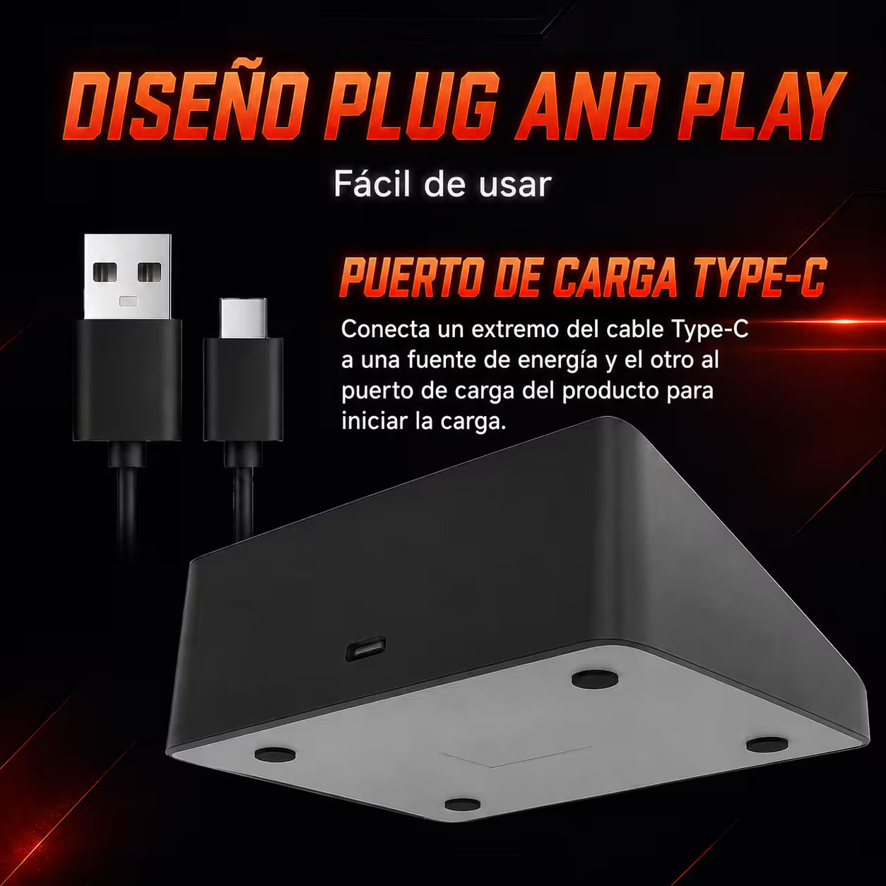 Base de Carga Joy-Con Nintendo Switch 2 – 4 Mandos Simultáneos | LED Bicolor | USB-C | Slot Tarjeta