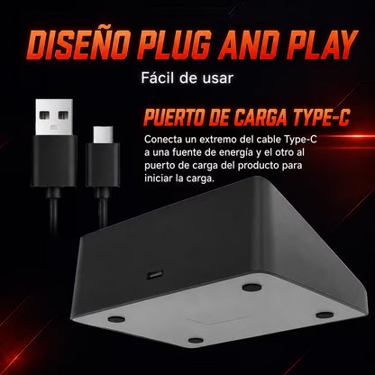 Base de Carga Joy-Con Nintendo Switch 2 – 4 Mandos Simultáneos | LED Bicolor | USB-C | Slot Tarjeta