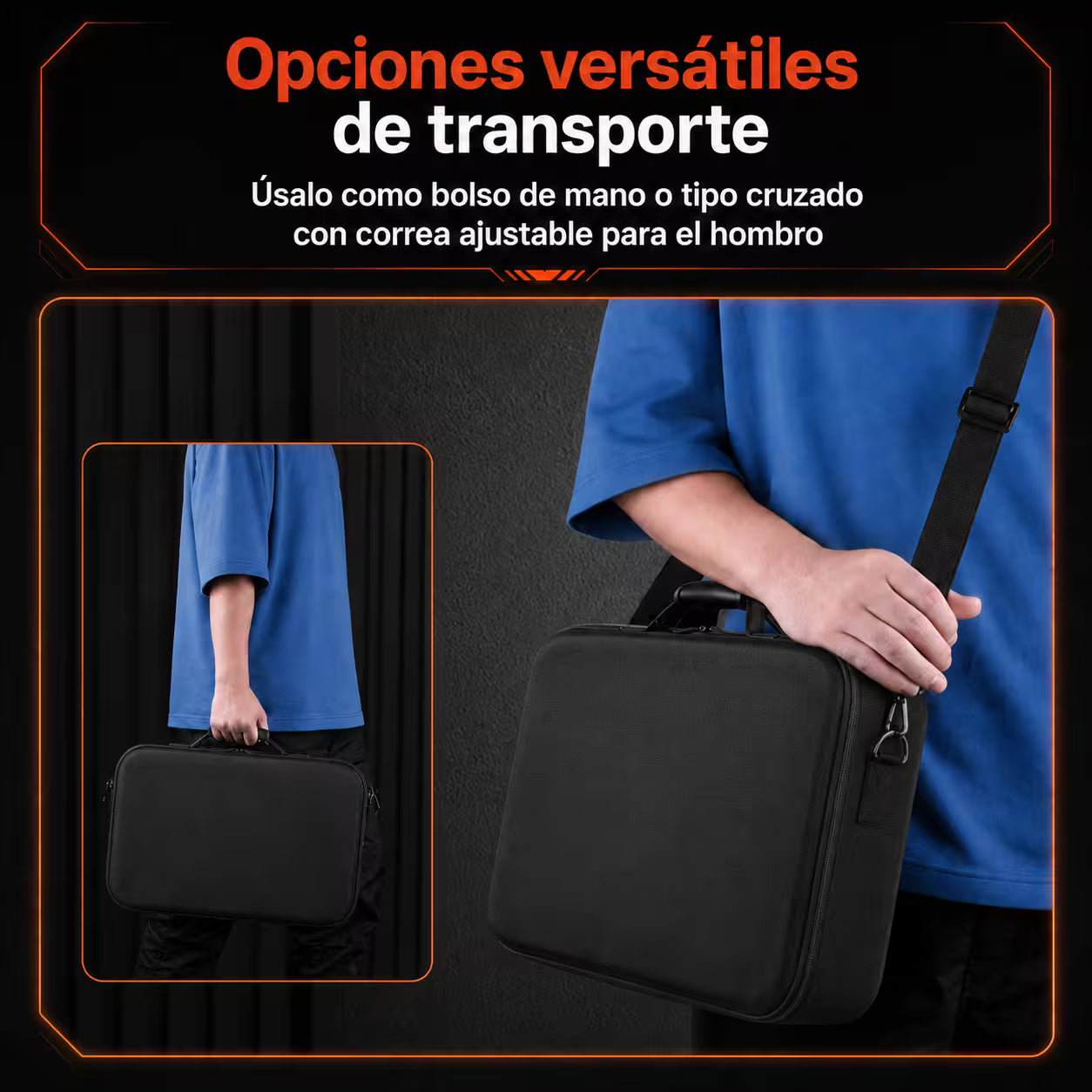 Maleta de Transporte Rígida PS5 – Gran Capacidad EVA | Consola + 2 Controles + Accesorios