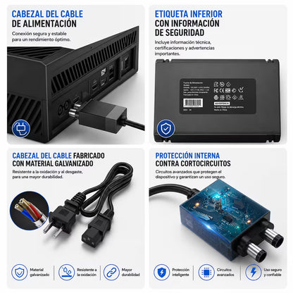 Fuente de Poder Genérica Xbox One FAT | Voltaje Automático Indicador LED 100-127V