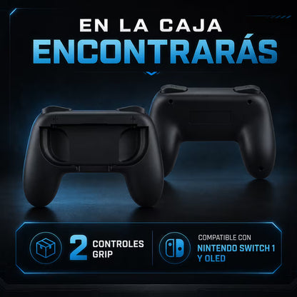Soporte Controller Grip para Joy-Con Nintendo Switch | Ergónomico Antideslizante