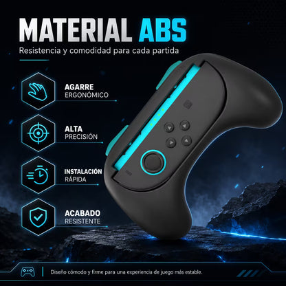 Grip Ergonómico para Joy-Con Nintendo Switch 2 – Par L+R Controller Grip