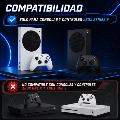 Base Vertical Multifuncional DOBE para Xbox Series S — RGB, Carga Dual y Refrigeración