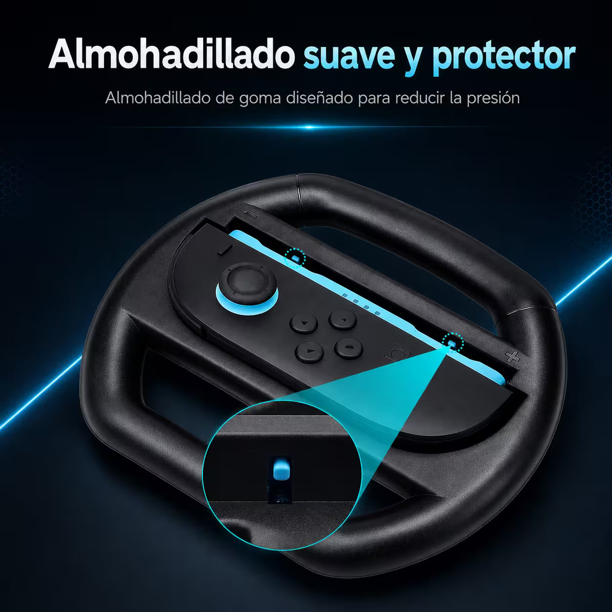 Volante para Joy-Con Nintendo Switch 2 - Pack x2 L+R Simulador Conducción Carreras