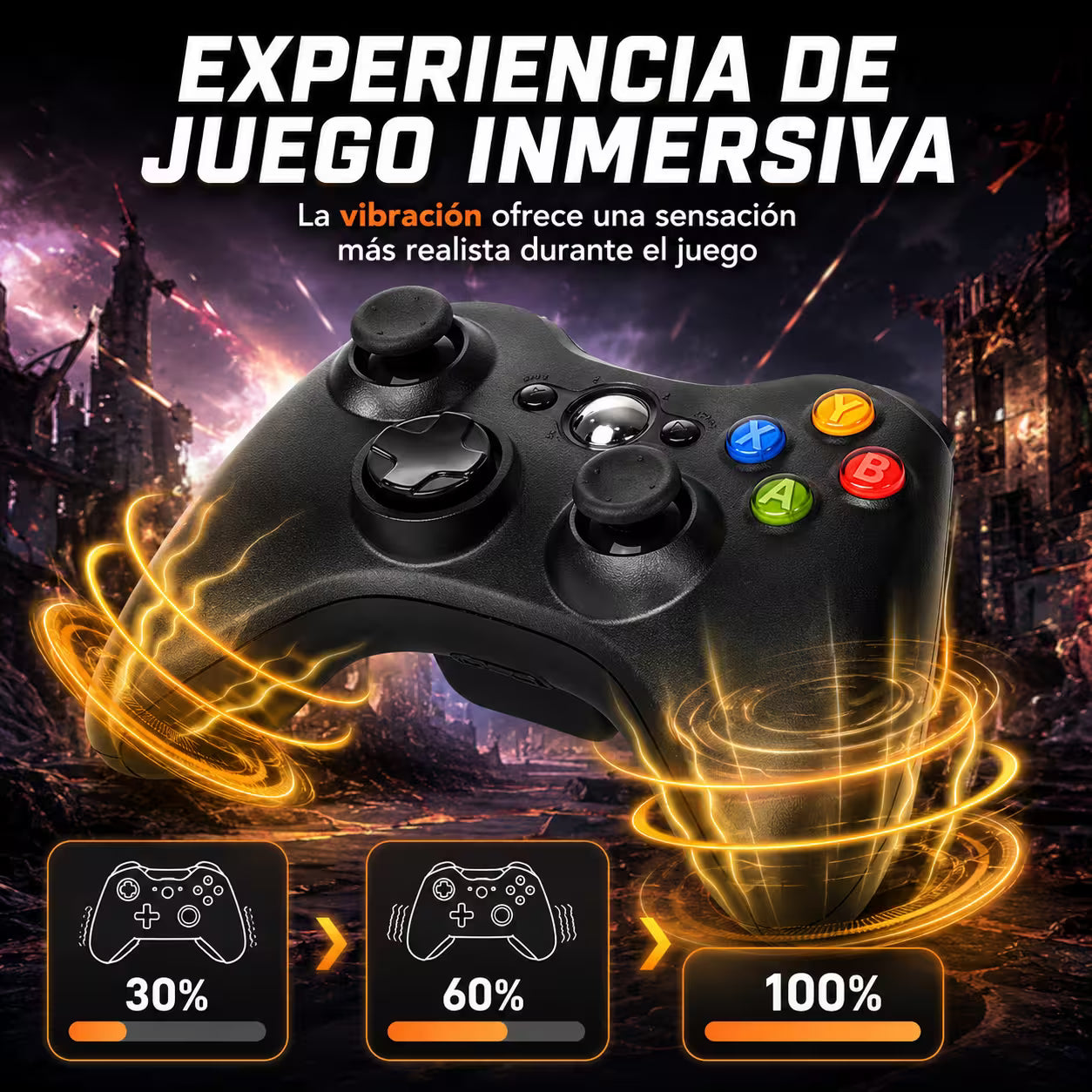 Control Genérico Inalámbrico Xbox 360 - vista 5 control gamer