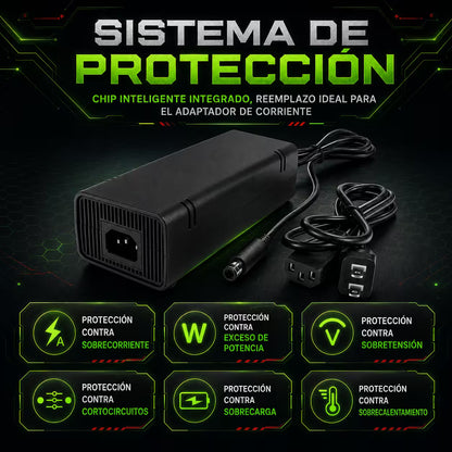 Fuente de Poder Genérica Xbox 360 Super Slim | Voltaje Automático Indicador LED