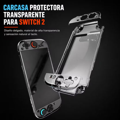 Carcasa Protectora Nintendo Switch 2 | Acrílica Transparente Crystal Clear