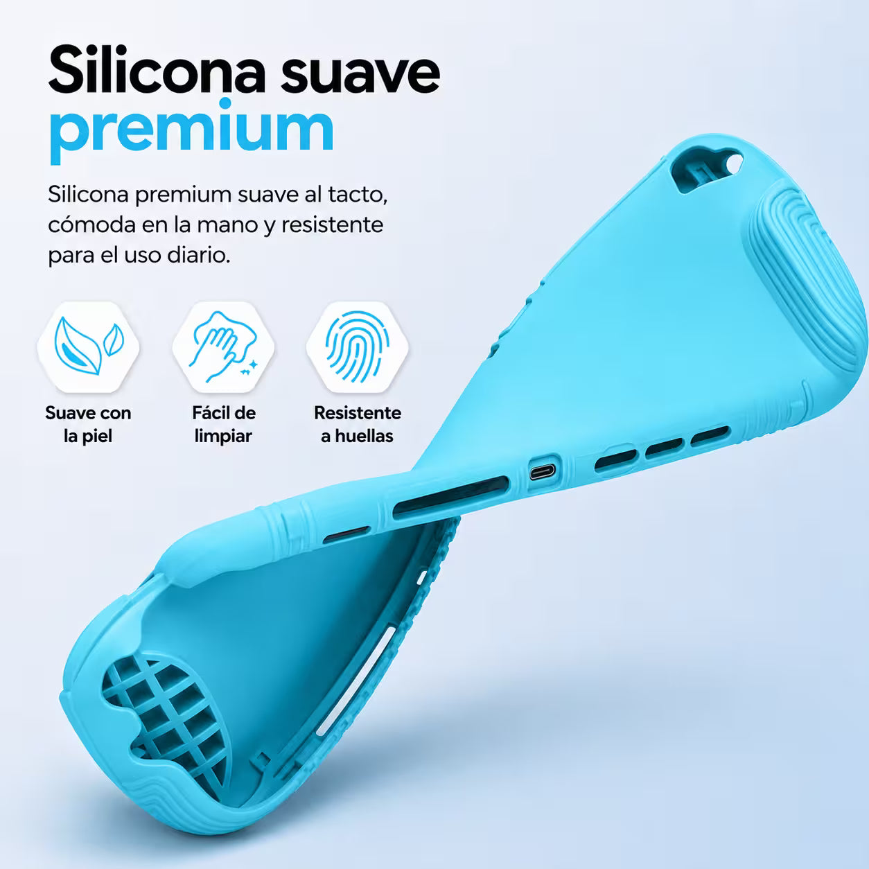 Funda de Silicona Nintendo Switch 2 | Alta Densidad Color Azul