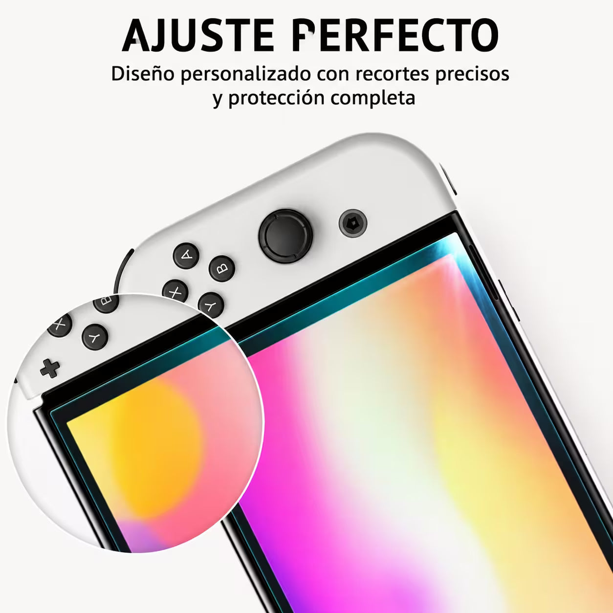 Vidrio Templado Nintendo Switch OLED – Protección 9H HD 99%