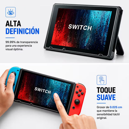 Vidrio Templado Nintendo Switch 1 – Protección 9H Ultra Claro