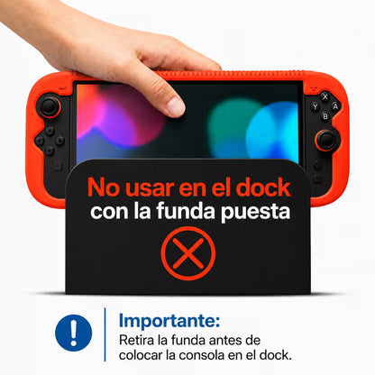 Funda de Silicona Nintendo Switch 2 | Alta Densidad Color Rojo